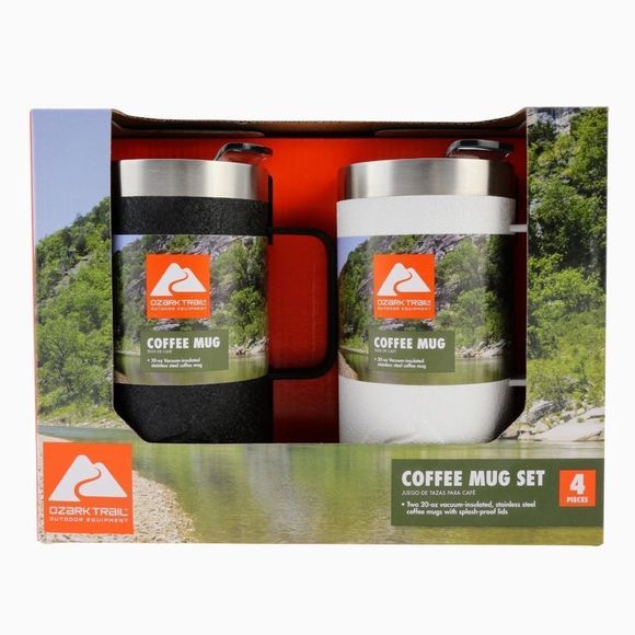 Ozark Trail Kitchen Nib Ozark Trail 2 Pack Stainless Steel Double Walled Vacuum Sealed